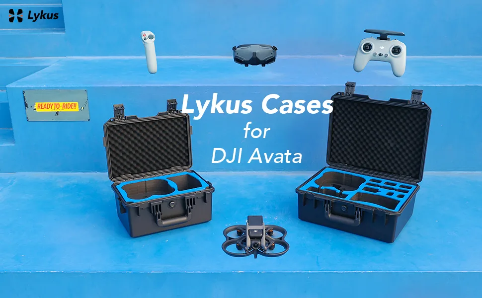 Lykus AT100 Waterproof Hard Case for DJI Avata, Goggles 2, and Motion Controller, Dual-Layer Foam Insert, Compact and Light CASE ONLY - AT banner