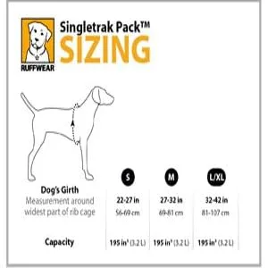Ruffwear, Singletrak Dog Pack, Hiking Backpack with Hydration Bladders, Red Currant, Small Small Red Currant - product information 14