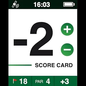 CANMORE HG200 Golf GPS - Water Resistant Full Color 2-Inch Display with 40,000+ Essential Golf Course Data and Score Sheet - Free Courses Worldwide and Growing (Black) - scordboard