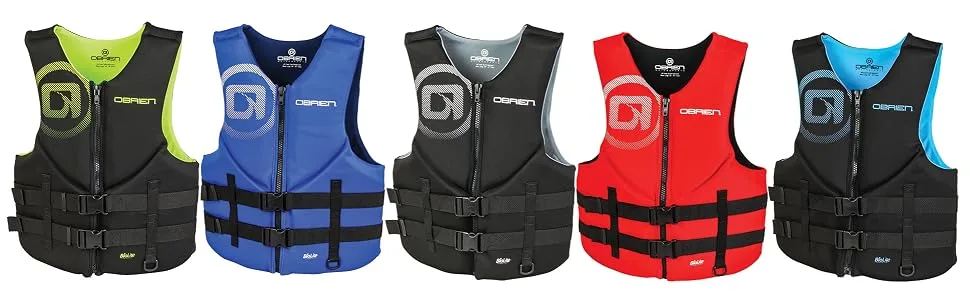 O'Brien Mens Traditional Neoprene Life Jacket X-Large Cyan - product information 4