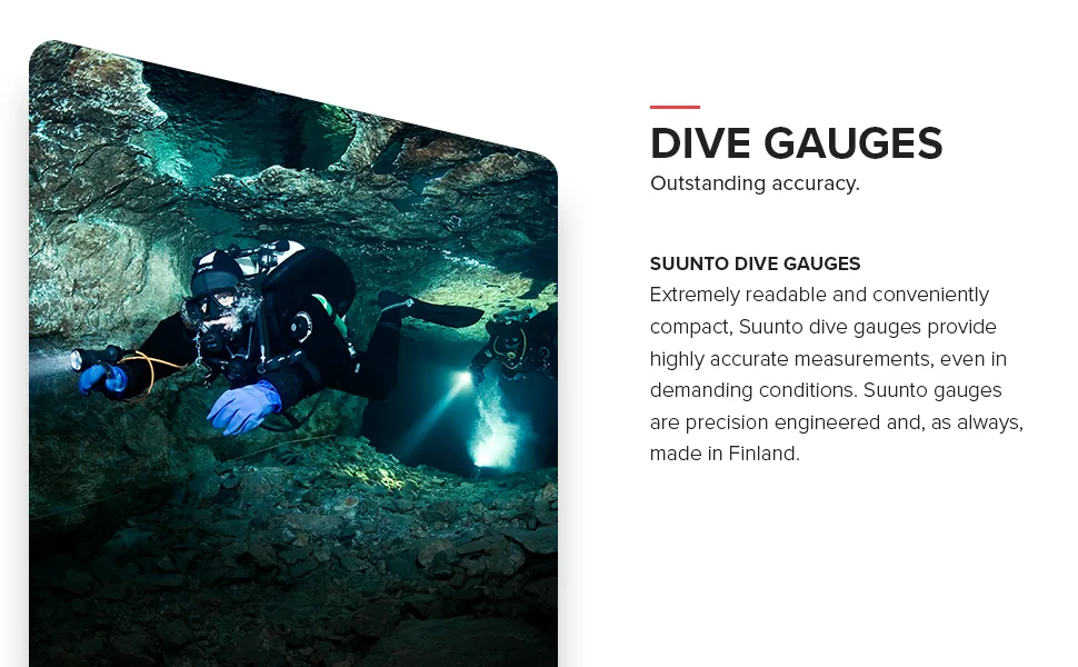 SUUNTO SM-16 Depth Gauge 230ft Depth Imperial - Suunto Dive Gauges