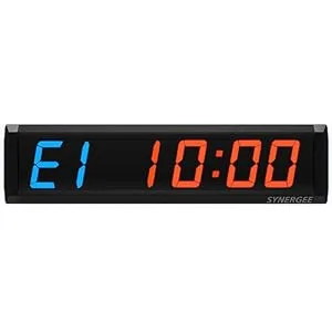Synergee 16" Premium LED Programmable Interval Wall Timer Gym Timer with Wireless Remote. Tabata, EMOTM, Stopwatch, Count Up/Down, MMA, Clock. B) Medium 16" - Synergee Interval Timer
