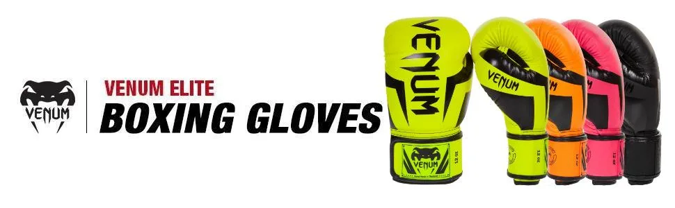 Venum Elite Boxing Gloves Matte/Black 16oz - product information 1