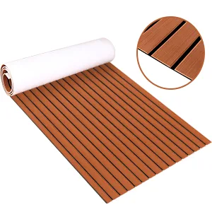 Zeeos EVA Foam Teak Floor Decking Sheet (94.5''x36'') Teak Black - product information 2