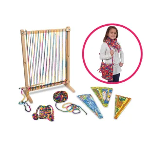 Melissa & Doug Wooden Multi-Craft Weaving Loom: Extra-Large Frame (22.75 x 16.5 inches) - image