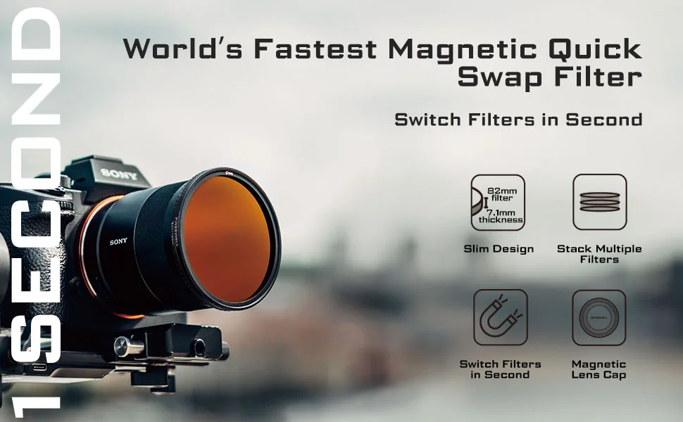 Freewell Magnetic Quick Swap System 82mm Neutral Density ND1000 (10 f-Stops) ND3.0 Camera Filter 82mm ND1000 - product information 9