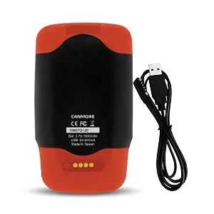 CANMORE Handheld Golf GPS HG200 - Water Resistant Full-Color Display with 38,000+ Essential Golf Course Data and Score Sheet - Free Courses Worldwide and Growing (Orange) - HG200_G Magnetic charging