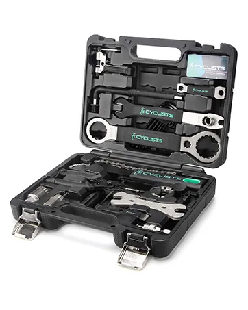 23 Piece Bike Tool Kit - Bicycle Repair Tool Box Compatible - Mountain/Road Bike Maintenance Tool Set with Storage Case Black - bike tool kit