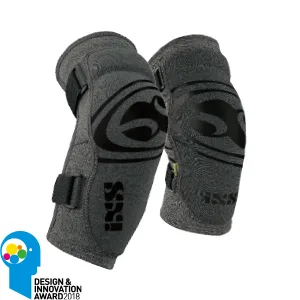 IXS Unisex Carve Evo+ Breathable Moisture-Wicking Padded Protective Elbow Guard Grey Small - IXS Elbow Protection