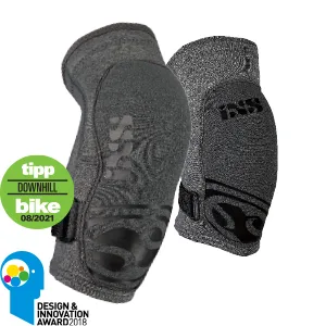 IXS Unisex Carve Evo+ Breathable Moisture-Wicking Padded Protective Elbow Guard Grey Small - IXS Elbow Protection