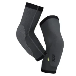 IXS Unisex Carve Evo+ Breathable Moisture-Wicking Padded Protective Elbow Guard Grey Small - IXS Elbow Protection