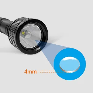 ORCATORCH D550 Scuba Dive Light, 1000 Lumens Super Bright Underwater Diving Flashlight with 3 Modes, IP68 Waterproof Night Dive Torch 150 Meters Submersible Light - ORCATORCH D550 Scuba Dive Light