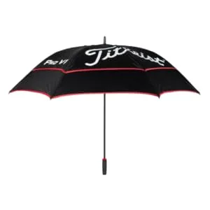 Titleist Tour Double Canopy Golf Umbrella Black/Black/Red - product information 2