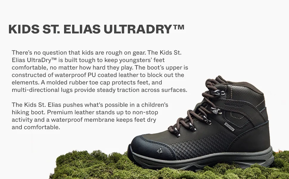 Vasque St. Elias UD Hiking Boot, Bungee Cord, 3 US Unisex Big Kid - product information 2