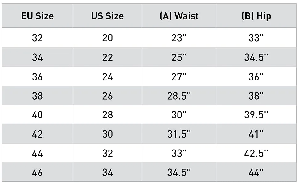 HORZE Daniela Silicone Grip Full Seat Breeches | High Waist Equestrian Riding Pants Black 34 - Daniela Full Seat Breeches with Silicone Grip Size Chart