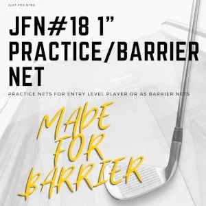 Just For Nets Nylon Golf High Impact Net, Black 10 x 10 - #18 1