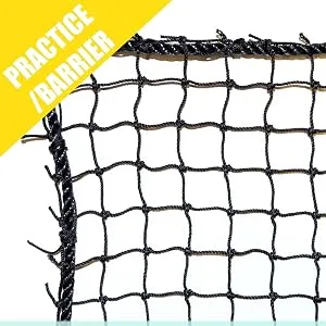 Just For Nets Nylon Golf High Impact Net, Black 10 x 10 - #18 7/8