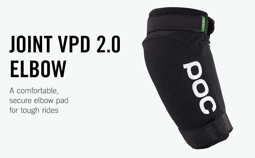 POC, Joint VPD 2.0 Elbow Pads, Mountain Biking Armor for Men and Women, Uranium Black Medium Uranium Black - Joint VPD 2.0 Elbow; A comfortable, secure elbow pad for tough rides