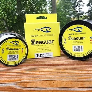 Seaguar InvizX 100% Fluorocarbon 1000yd 17lb, One Size - Seaguar Invizx