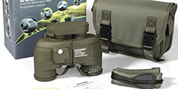 USCAMEL 10X50 Marine Binoculars for Adults with Rangefinder Compass, Waterproof Marine Binoculars for Sailing Boating Fishing - USCAMEL 10X50 Marine Binocular Adult Rangefinder Compass Waterproof Marine Binocular Sailing Boating
