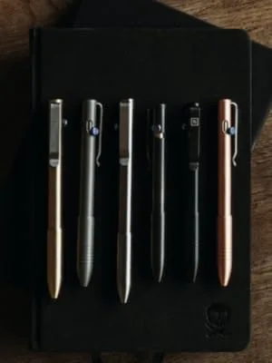 BIG IDEA DESIGN Bolt Action Pen (Titanium Stonewashed) - bolt