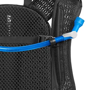 CamelBak M.U.L.E. 12 Mountain Biking Hydration Backpack - Easy Refilling Hydration Backpack - Magnetic Tube Trap 100oz Black - Magnetic tube trap for hydration bladder tube.