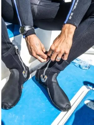 SEAC Pro HD 6mm Neoprene Wetsuit Boots with Side Zipper Large - seac boots, seac regular, seac tropic, seac pro hd, seac basic hd, diving boots, seac diving boots