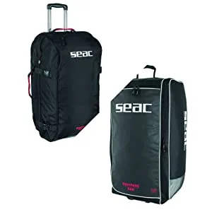 SEAC Equipage 250, Duffel Bag with Waterproof Compartment for Diving Equipment and Fins Pocket black standard - Seac,Seacsub,diving trolley,diving bag,diving backpacker