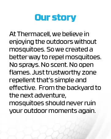 Thermacell E-Series Rechargeable Mosquito Repeller with 20 Mosquito Protection Zone 2 Pack Bundle, Charcoal Includes 24-Hr Repellent Refill DEET Free Bug Spray Alternative Scent Free - Brand Story Focus Image 1