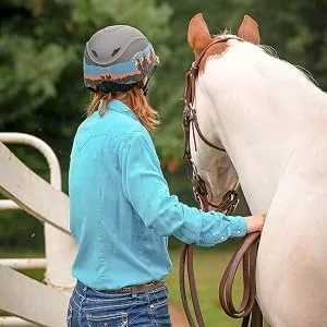 Troxel Equestrian-Helmets Troxel Dakota Horseback Riding Helmet Turquoise Medium (7 - 7 1/4) - Equestrian Helmet