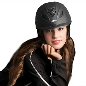 TROXEL Performance Headgear Troxel Intrepid Indigo Riding Helmet Large Black - Troxel Helmets