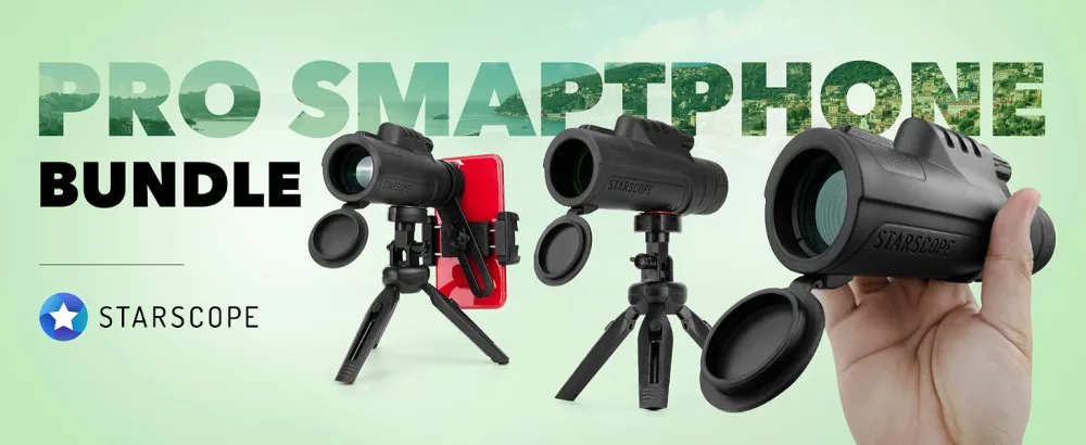 STARSCOPE Monocular Telescope G3 Smartphone PRO Bundle - 10x42 Monocular Telescope for Smartphone Kit | BAK4 Prism HD Mini Monocular Telescope with Tripod, Phone Scope Mount, and Accessories Pro smartphone Bundle - starscope, monocular, binocular, travel gears, sightseeing, monoculars, starscope monocular