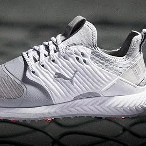 PUMA GOLF Men's Ignite Pwradapt Caged Golf Shoe 10 Puma White-puma Silver-peacoat - Pwrcage