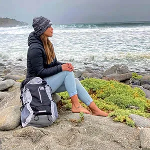 Riderbag Reflective Backpack that keeps you safe day and night, Motorcycle Riding backpack, Bike Commuter backpack with Waterproof rain cover. Backpack for men Black - black reflective daypack backpack