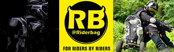 Riderbag Reflective Backpack that keeps you safe day and night, Motorcycle Riding backpack, Bike Commuter backpack with Waterproof rain cover. Backpack for men Black - mens motorcycle backpack and women