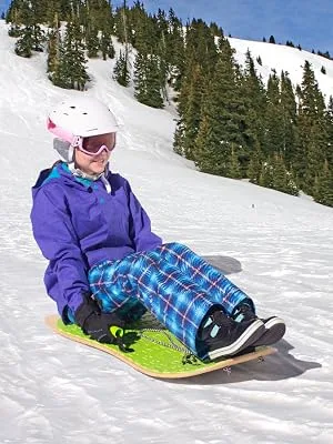 AIRHEAD SNO-BOGGAN Wood Sled, Green, 36 x 18 inches - side image