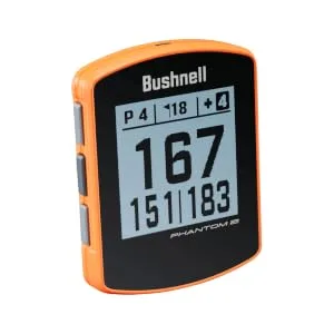Bushnell Phantom 2 GPS Rangefinder with BITE Magnetic Mount and GreenView with Wearable4U Ultimate 3 Golf Tools Bundle Orange+Lens Cloth - phantom 2