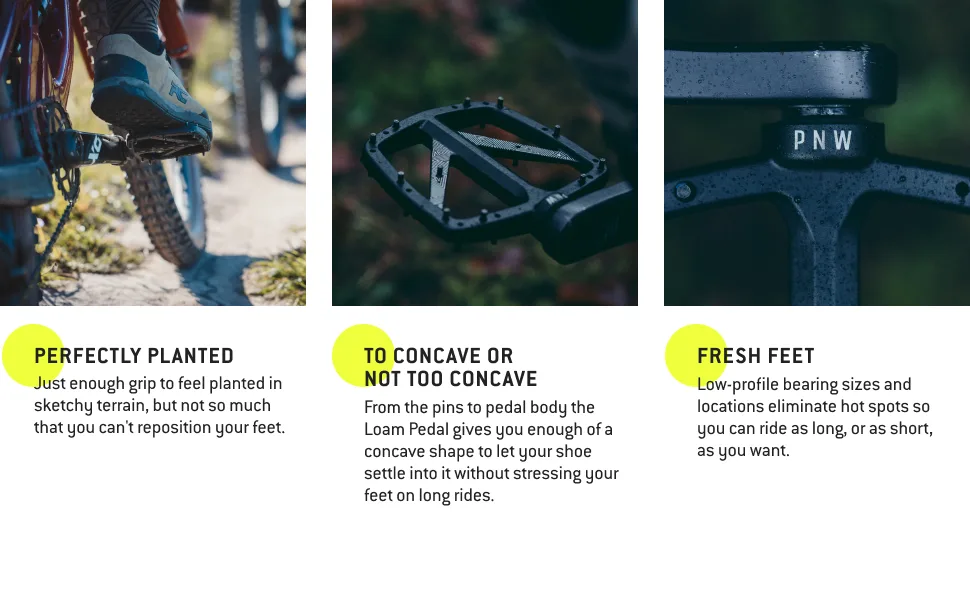 PNW Components Loam Alloy Pedals Polished - PNW Components Loam Pedal