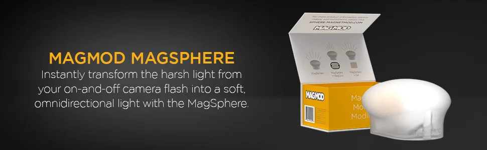 MagMod MagSphere - The Most Beautiful, Versatile, and Effective Flash Diffuser Modifier - MagMod MagSphere Flash Diffuser Modifier