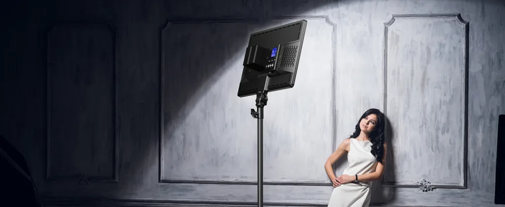 RALENO 45W Led Video Light,18'' Continuous Output Lighting with 2.4G Remote,CRI97 Brightness Bi-Color 3200-5600K Adjustment on Camera Light,Led Panel Light for Game/YouTube/Zoom/Photography/Studio - LED video light