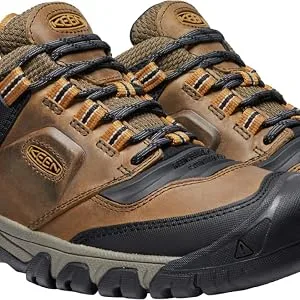 KEEN Men's Ridge Flex Low Height Waterproof Hiking Boots 10.5 Bison/Golden Brown - product information 11