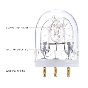 Godox 600W Flash Tube Bare Bulb for Godox Witstro Speedlite AD600 AD600BM - 600w