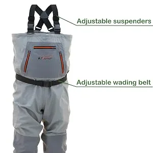 FROGG TOGGS Men's Hellbender Breathable Stockingfoot Chest Wader - Adjustable fit product callout