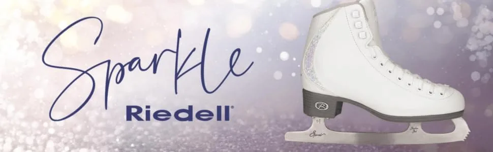 Riedell Skates - Sparkle - Recreational Soft Beginner Figure Ice Skates | Snow Snow 2 JR - Sparkle