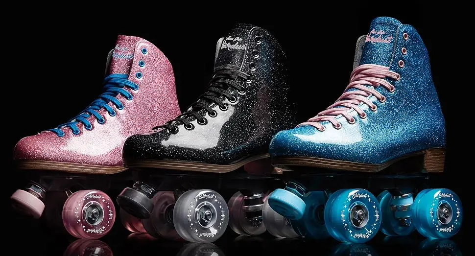 Sure-Grip Stardust Glitter Roller Skate BLACK Mens 7 / Ladies 8 - product information 1