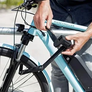 ABUS 551604 Bordo GRANIT X Plus 6500/85cm (33.46 in) black - Folding lock, Bike lock, Security level 15, 85cm/5.5mm (55160) Black 85cm/5.5mm - abus, folding, bike, lock