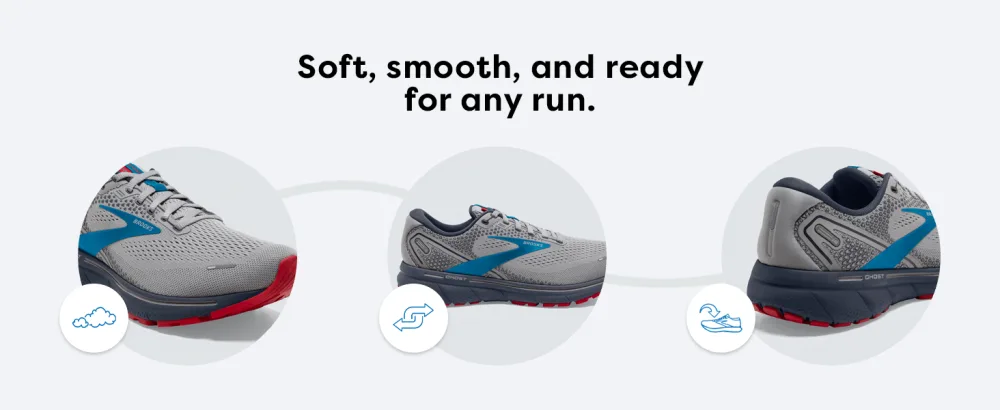 Brooks Men's Ghost 14 Neutral Running Shoe 11 Grey/Alloy/Oyster - brooks