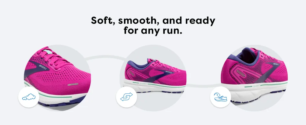 Brooks Women's Ghost 14 Neutral Running Shoe 8 Peacoat/Yucca/Navy - brooks
