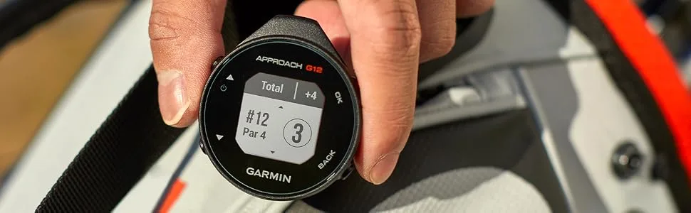 Garmin Approach G12, Clip-on Golf GPS Rangefinder, 42k+ Preloaded Courses, 010-02555-00 - Approach G12