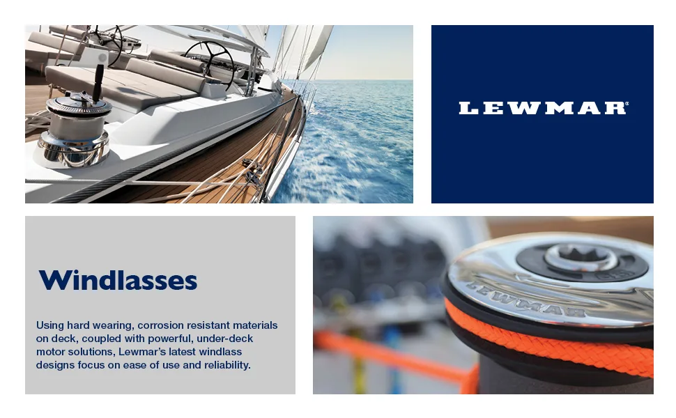 Lewmar Switch-Windlass, CHSX Foot Open Top Black, Model: 68001256 - image